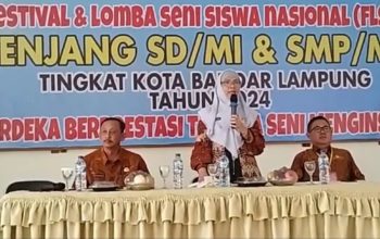 Kadisdikbud Buka FLS2N SD/MI & SMP/MTs Tingkat Kota Bandar Lampung 2024
