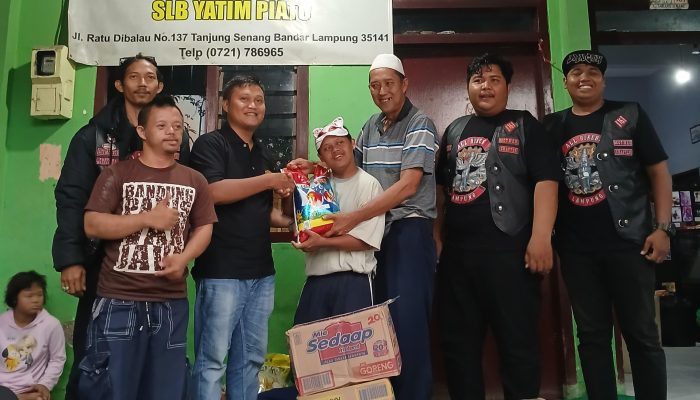 Kolaborasi SMSI Bandar Lampung dan All Bikers Lampung, Santuni Panti Asuhan Disabilitas