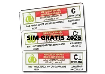 SIM Gratis 2025! Pemprov Resmi Berlakukan Program untuk Pembuatan dan Perpanjangan, Ini Syaratnya