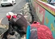 Perbaikan Jalan Underpass Unila Habiskan 4 Ton Aspal
