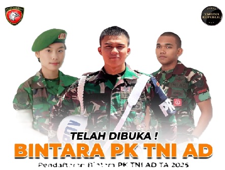 TNI AD Buka Lowongan Kerja Untuk Tamatan SMA dan SMK, Pendaftaran Dibuka hingga 8 Juni 2025, Berikut Syaratnya!