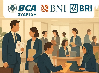Financial institution BCA Syariah, BNI dan BRI Buka Lowongan hingga 1 Juli 2025, Simak Penempatan dan Posisinya!