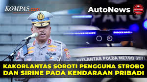 Kakorlantas Polri Ingatkan Masyarakat: Jangan Pasang Strobo di Kendaraan Pribadi