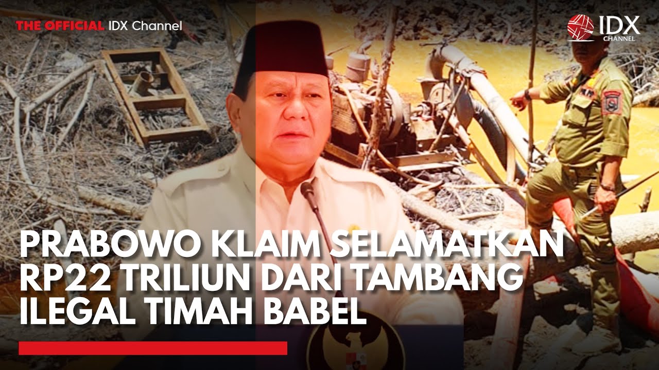 Prabowo Perintahkan Operasi Besar di Bangka Belitung, Diagram Selamatkan Puluhan Triliun dari Tambang Ilegal