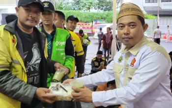 Peringatan HUT ke-18 Partai Gerindra, PD GEMIRA Lampung Ajak 1.000 Ojol Buka Puasa Bersama