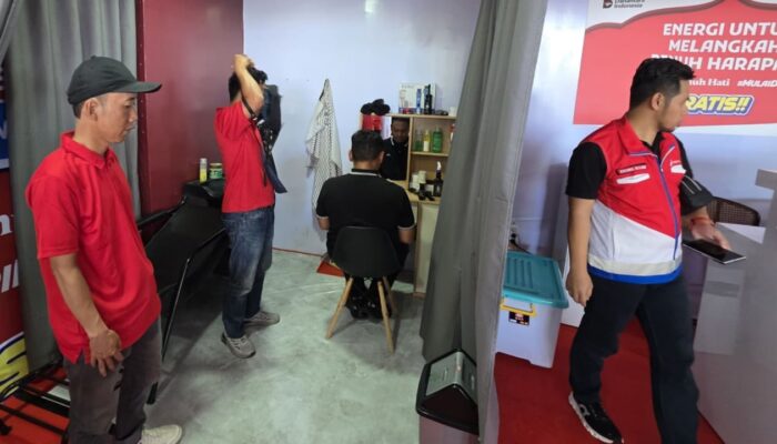 Mudik Nyaman, Serambi MyPertamina Sediakan Kursi Pijat hingga Barbershop Gratis