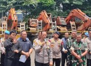 Polda Lampung Tertibkan Tambang Emas Ilegal di Way Kanan, 14 Orang Jadi Tersangka