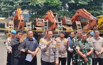 Polda Lampung Tertibkan Tambang Emas Ilegal di Way Kanan, 14 Orang Jadi Tersangka