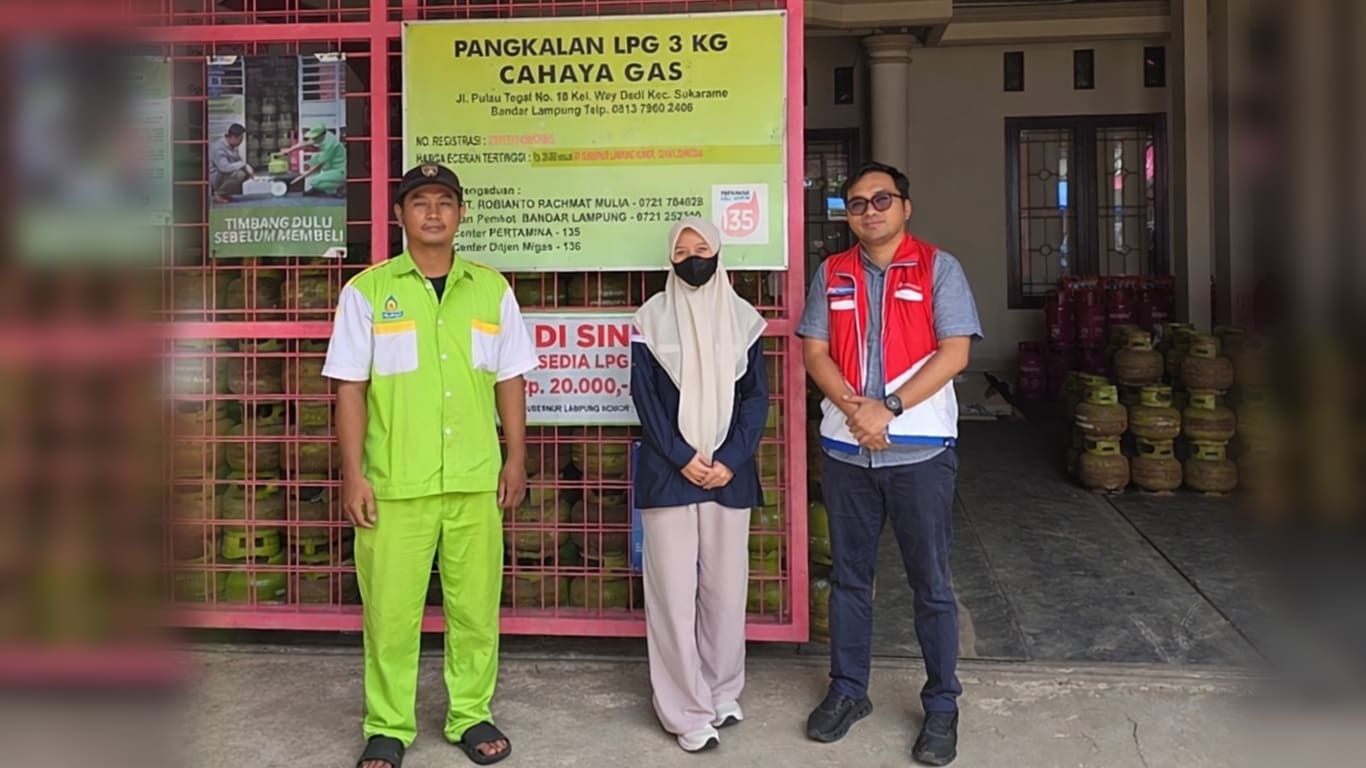 Jelang Lebaran, Pertamina Patra Niaga Cek Langsung Distribusi LPG Subsidi di Lampung