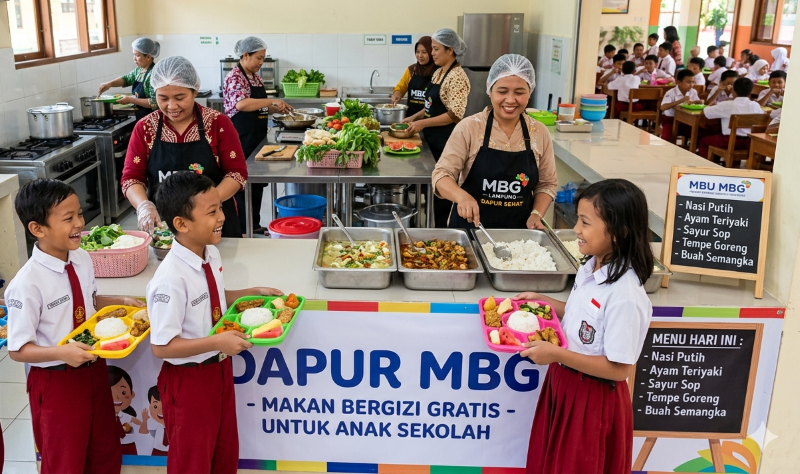 Ilustrasi Dapur MBG - AI